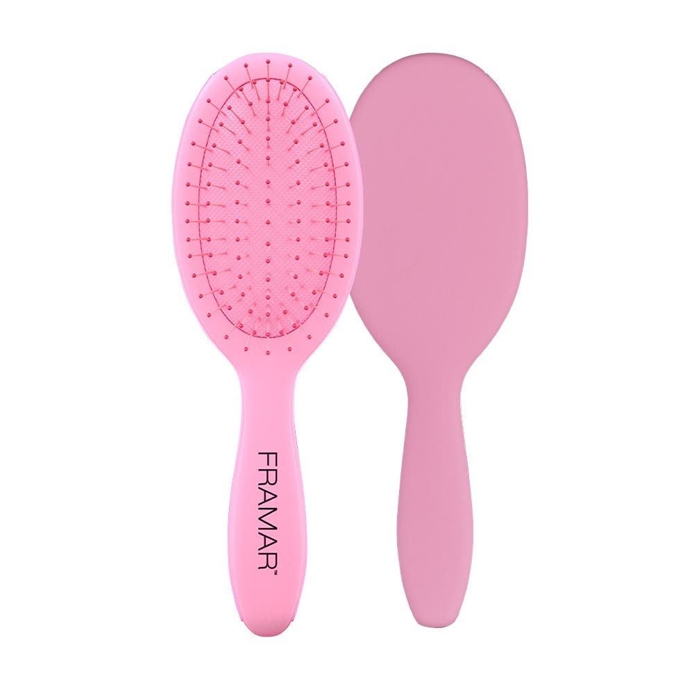 Framar Mini Detangler Hair Brush - Pink