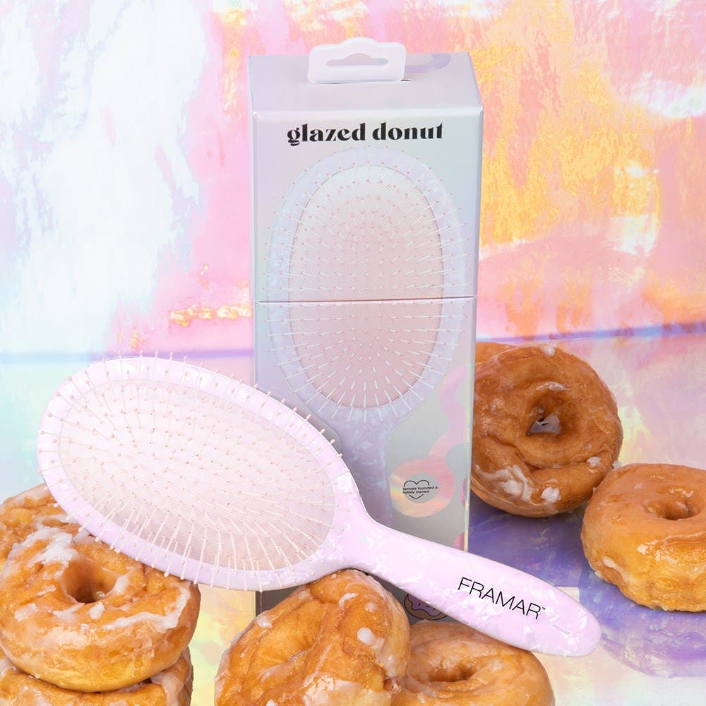Framar Detangler Hair Brush Glazed Donut