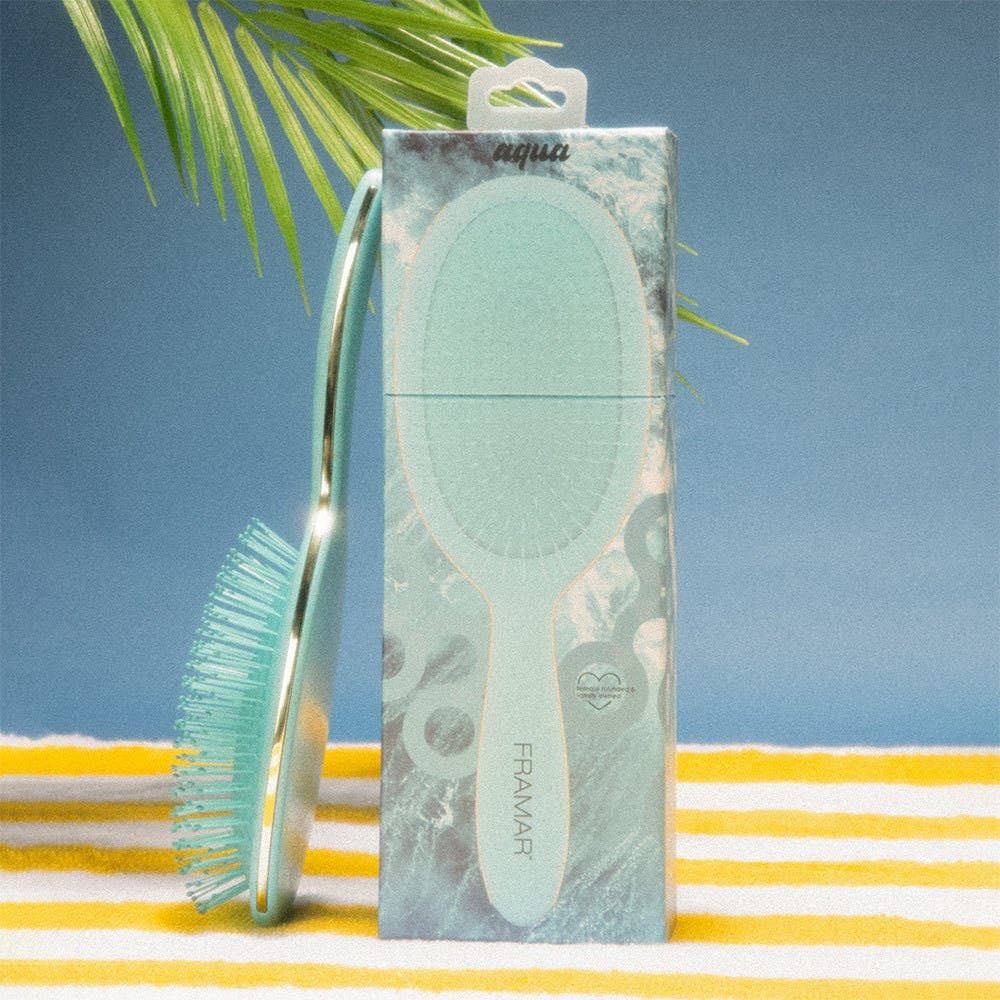 Framar Detangler Hair Brush Baecation - Aqua