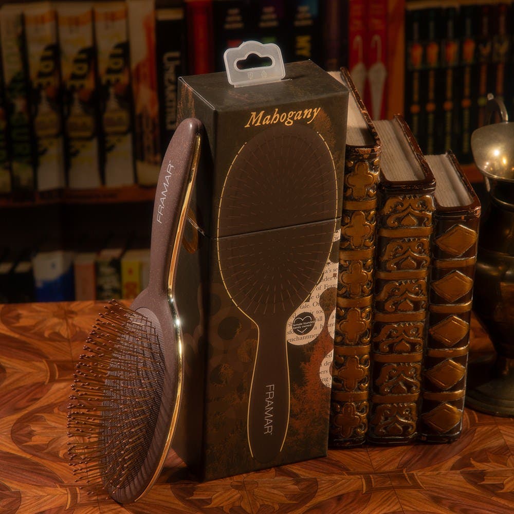 Framar Detangler Hair Brush Dark Academia - Mahogany