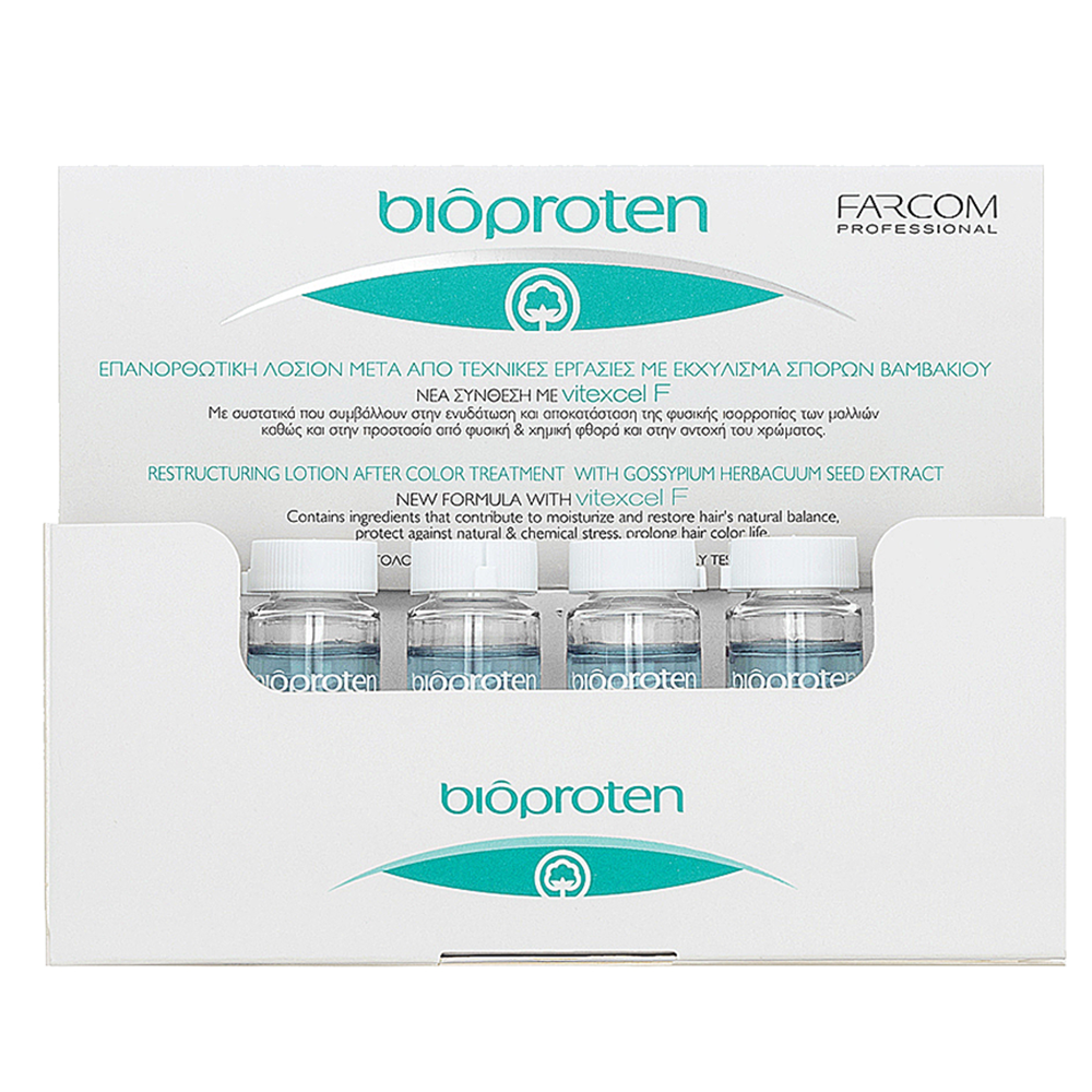 Bioproten restructuring lotion box with cotton seed extract formula