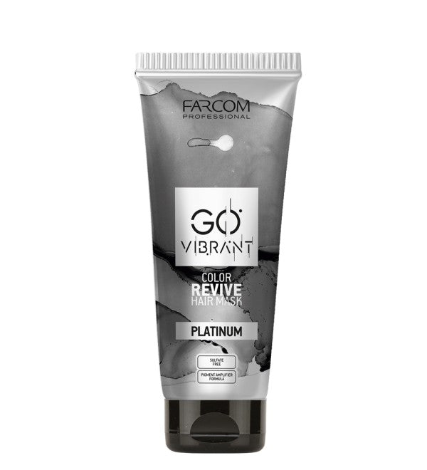 Farcom GO VIBRANT Platinum Color Revive Hair Mask 200ml sulfate-free tube
