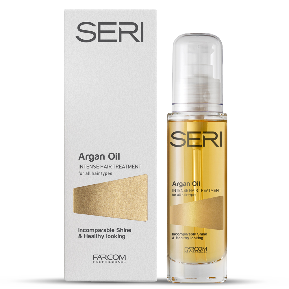Seri Argan Oil Intense Hair Treatment for all hair types gold label detail