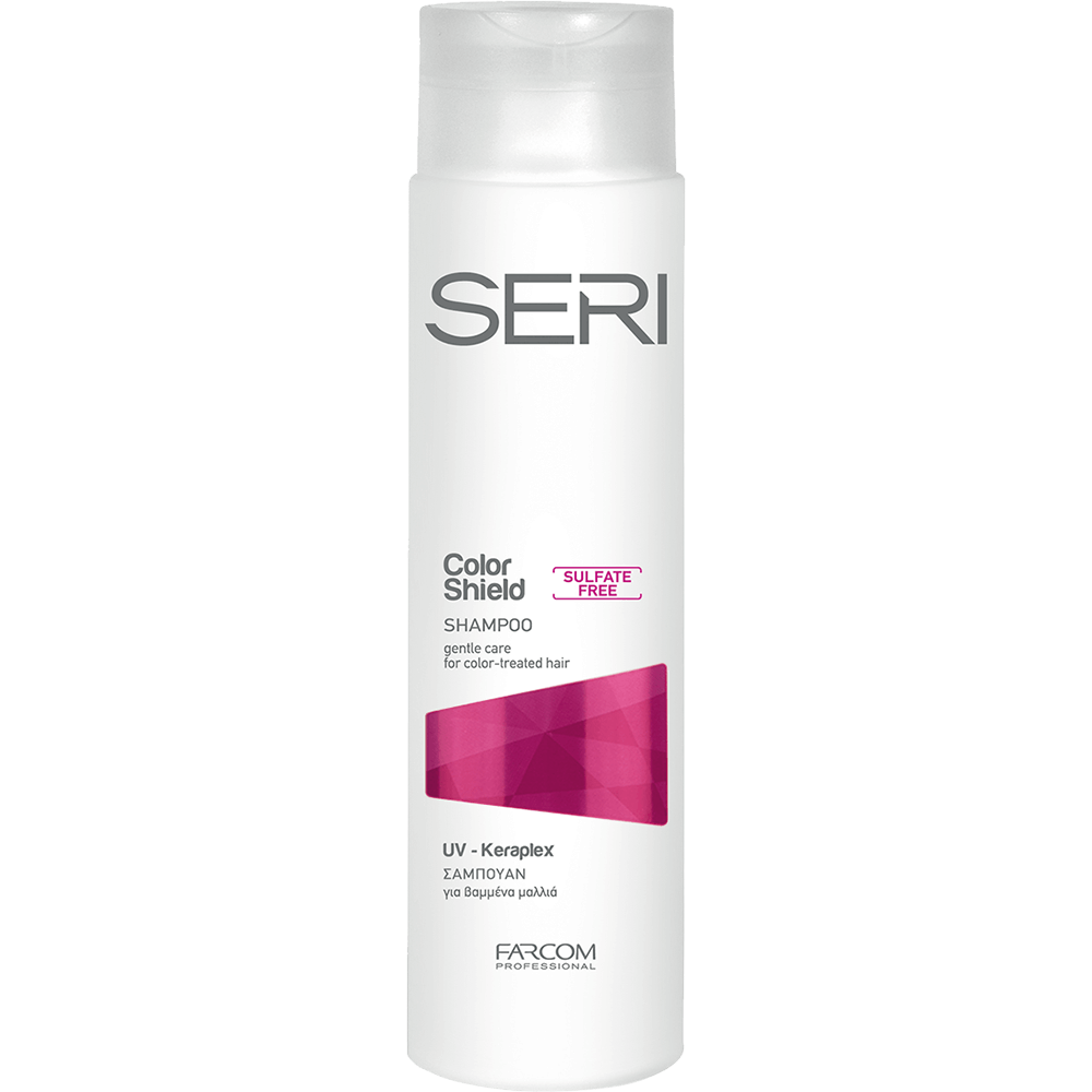Farcom Seri Color Shield Sulfate Free Shampoo for Coloured Hair with Keratin and UV Protection