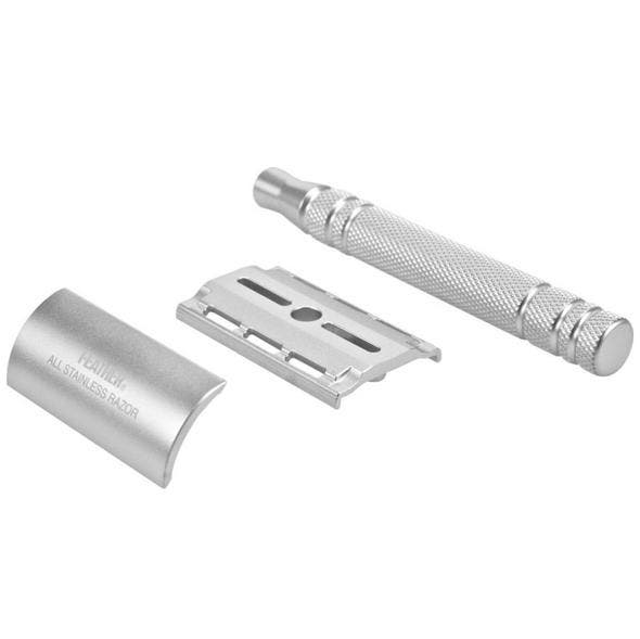 Feather AS-D2 Stainless Steel Safety Razor - Made in Japan