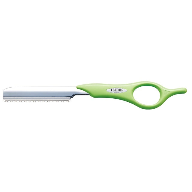 Feather SRS-MG Styling Razor Short Handle with 1 blade Made in Japan - Mint Green