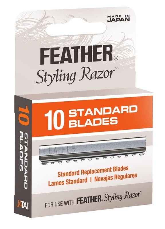 Feather Styling Razor Replacement 10 Standard Blades BLFS 10