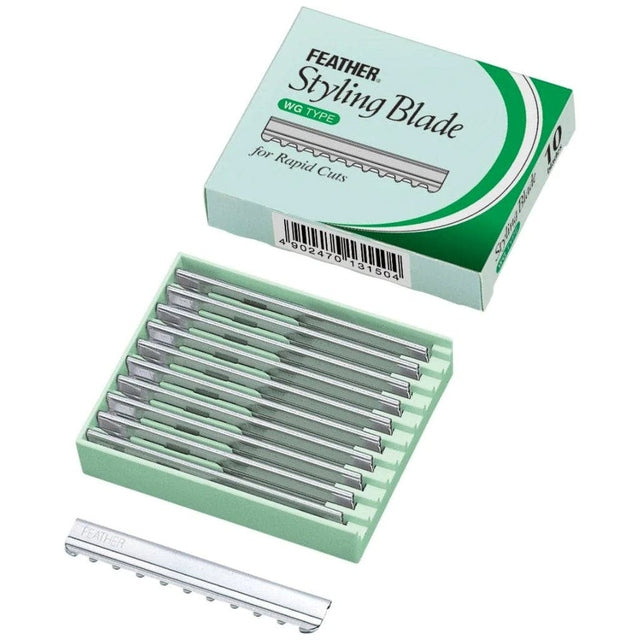 Feather Styling Razor Replacement 10 Styling Blades WG Type