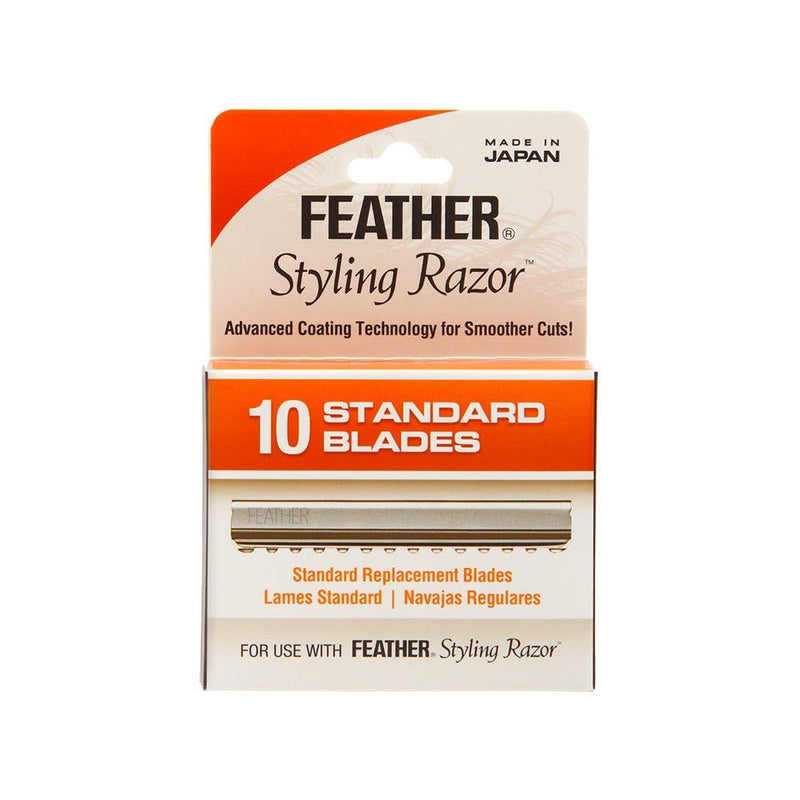 Feather Styling Razor Standard Replacement Bladess BLFS - 1 Box 12 packs of 10