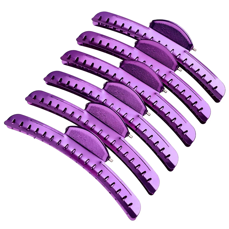 Vintage Aluminum Finger Wave Hair Clips Set, 6PCS