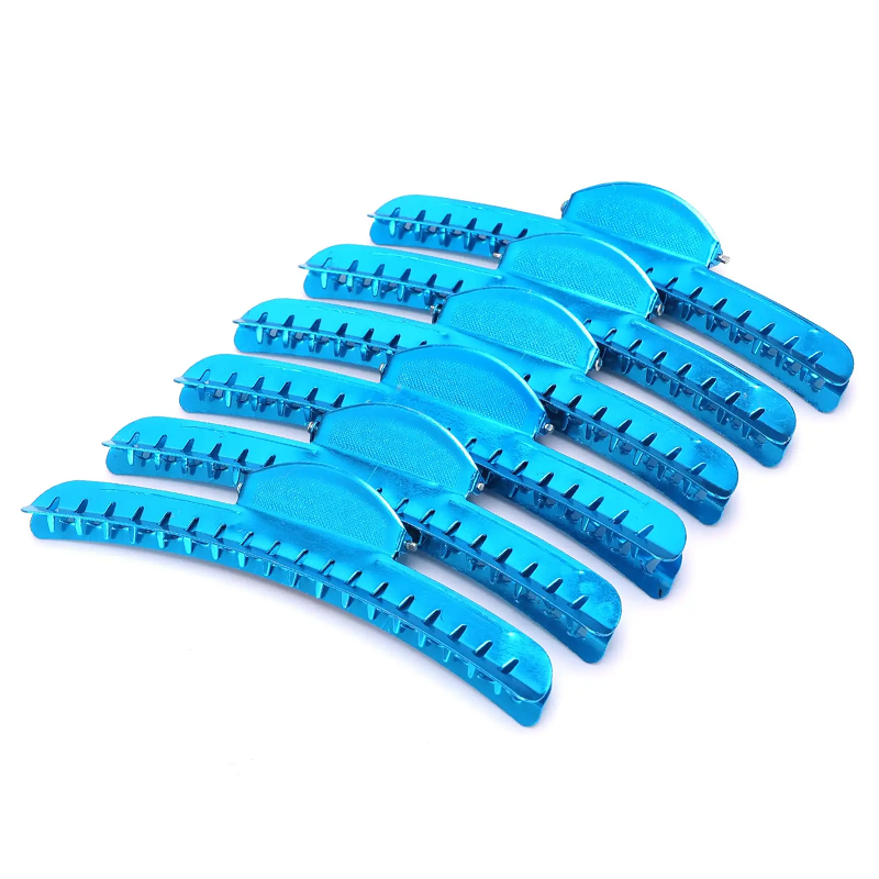 Vintage Aluminum Finger Wave Hair Clips Set, 6PCS
