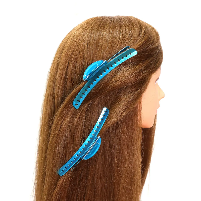 Vintage Aluminum Finger Wave Hair Clips Set, 6PCS