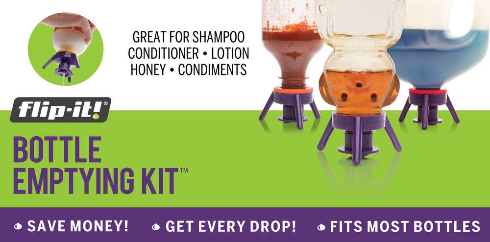 Flip-It! Bottle Emptying Deluxe Kit 6 x Reuseable Systems