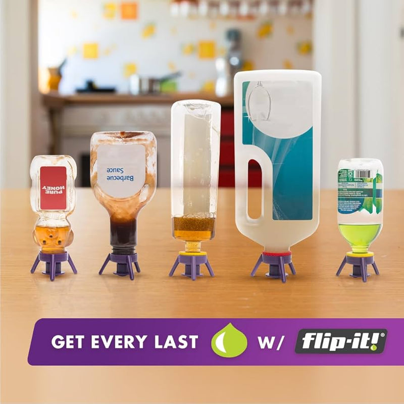 Flip-It Bottle Emptying Kit: XL Dispensing Stands 38mm 6-Pack - Black
