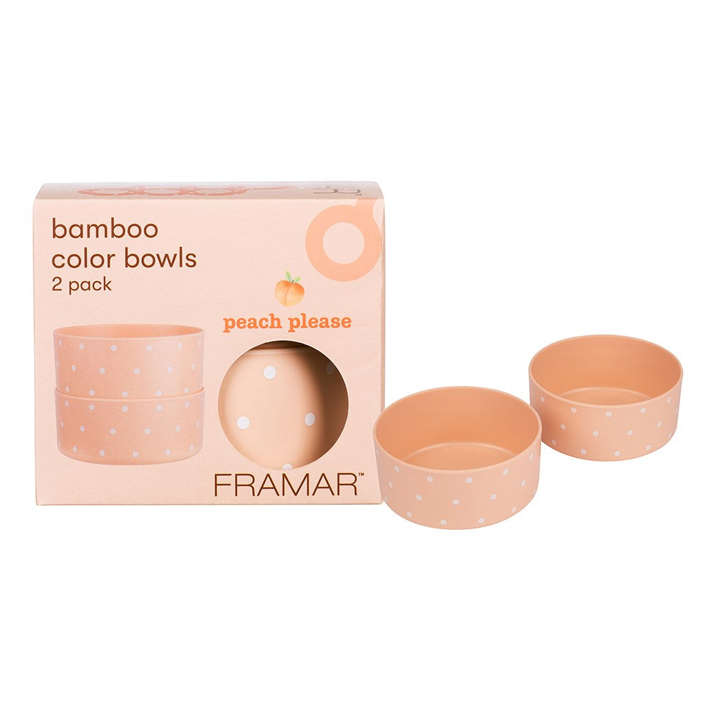 Framar Bamboo Colour Bowl Set 2pk - Peach Please
