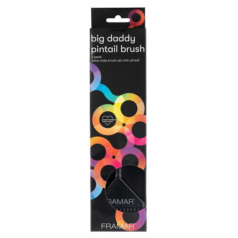 Framar Big Daddy Pintail Tint Brush Set 2pk - Black