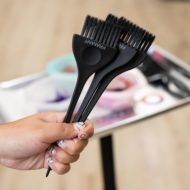 Framar Classic Color Tint Brush 3pk - Matte Black