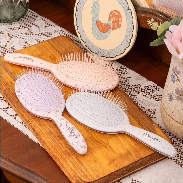 Framar Detangler Hair Brush Country Charm - Display 9pc