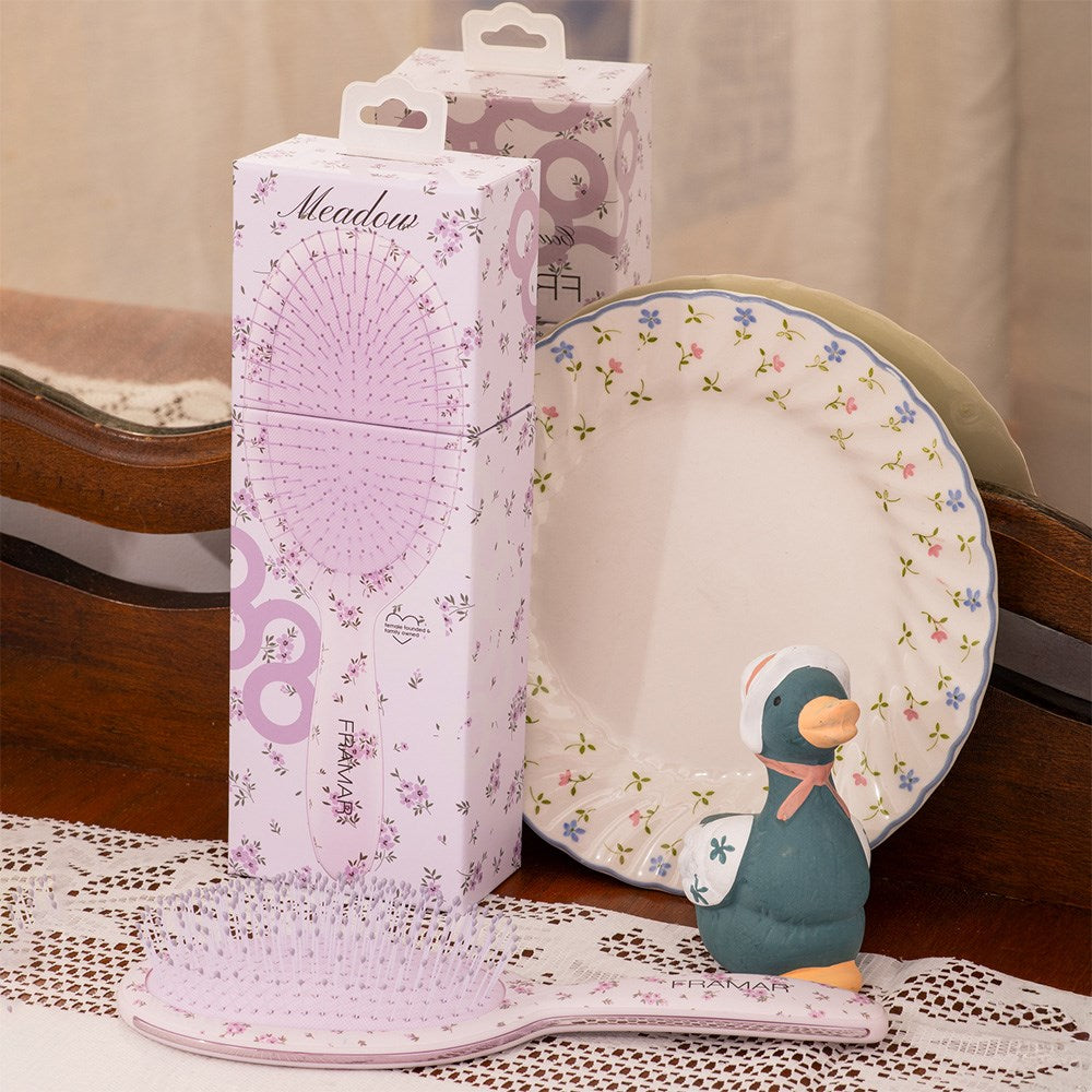 Framar Detangler Hair Brush Country Charm - Meadow