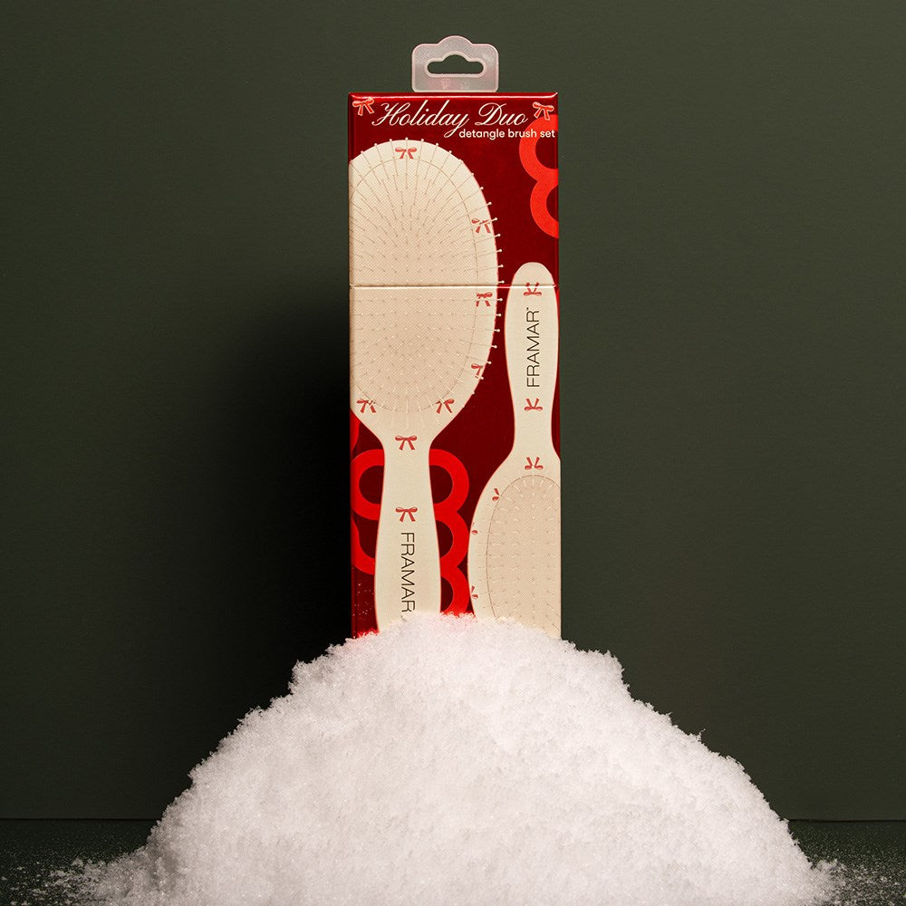 Framar Detangler Hair Brush Set Holiday Duo