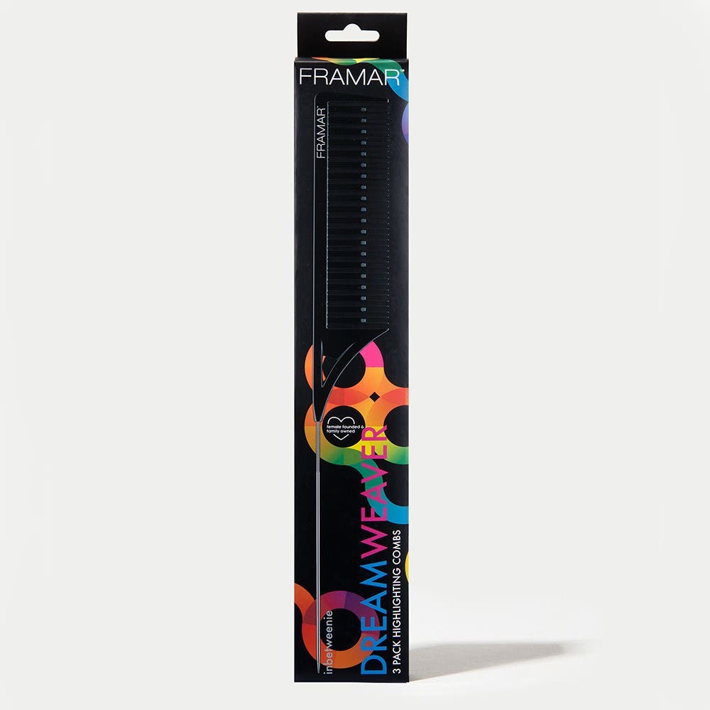 Framar Dreamweaver 3pk Highlighting Tail Combs - Black