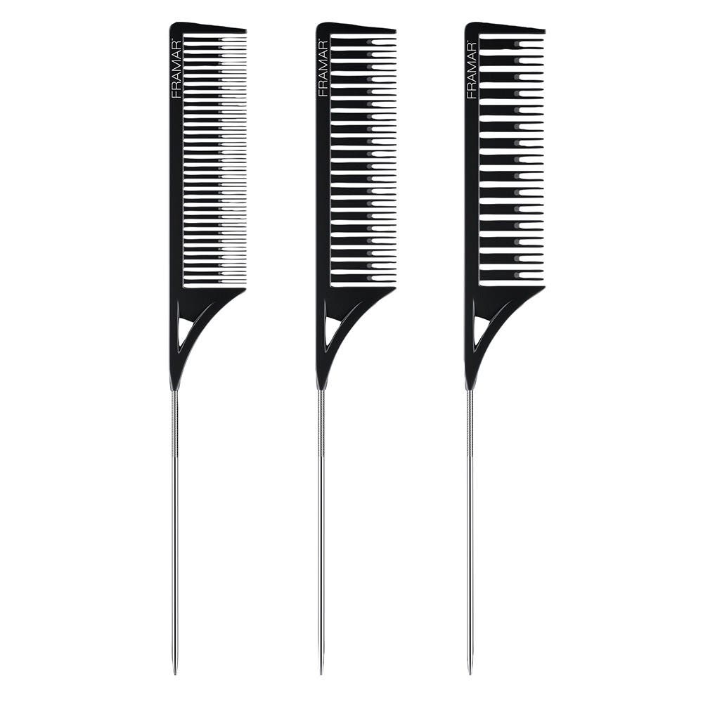 Framar Dreamweaver 3pk Highlighting Tail Combs - Black