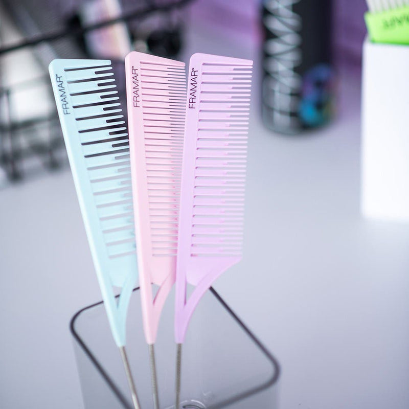 Framar Dreamweaver 3pk Highlighting Tail Combs - Pastel
