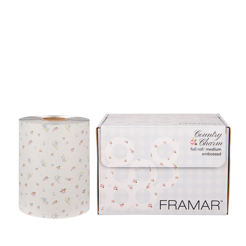 Framar Embossed Foil Roll Medium Country Charm 12.7cm x 97.5m
