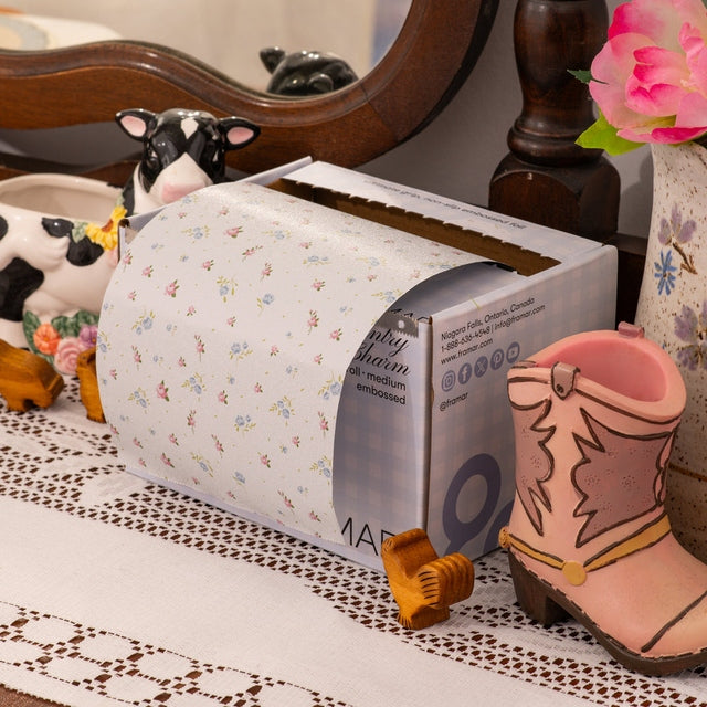 Framar Embossed Foil Roll Medium Country Charm 12.7cm x 97.5m