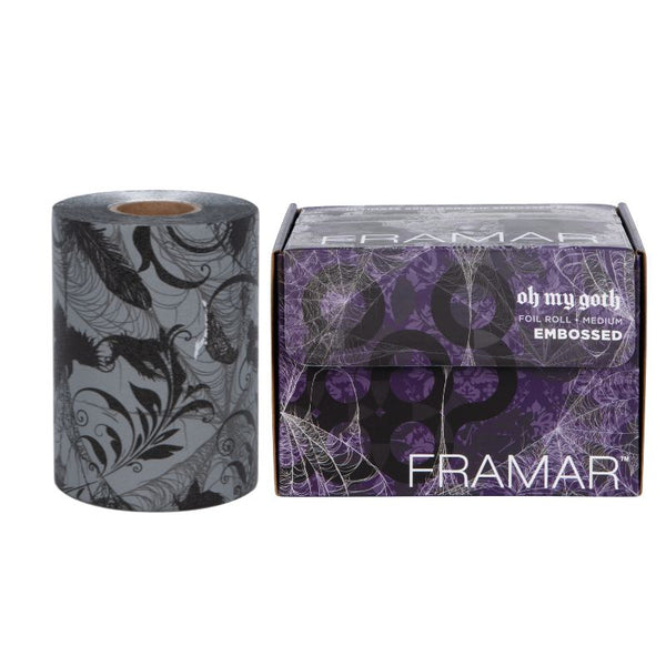Framar Embossed Foil Roll Medium Oh My Goth 12.7cm x 97.5m
