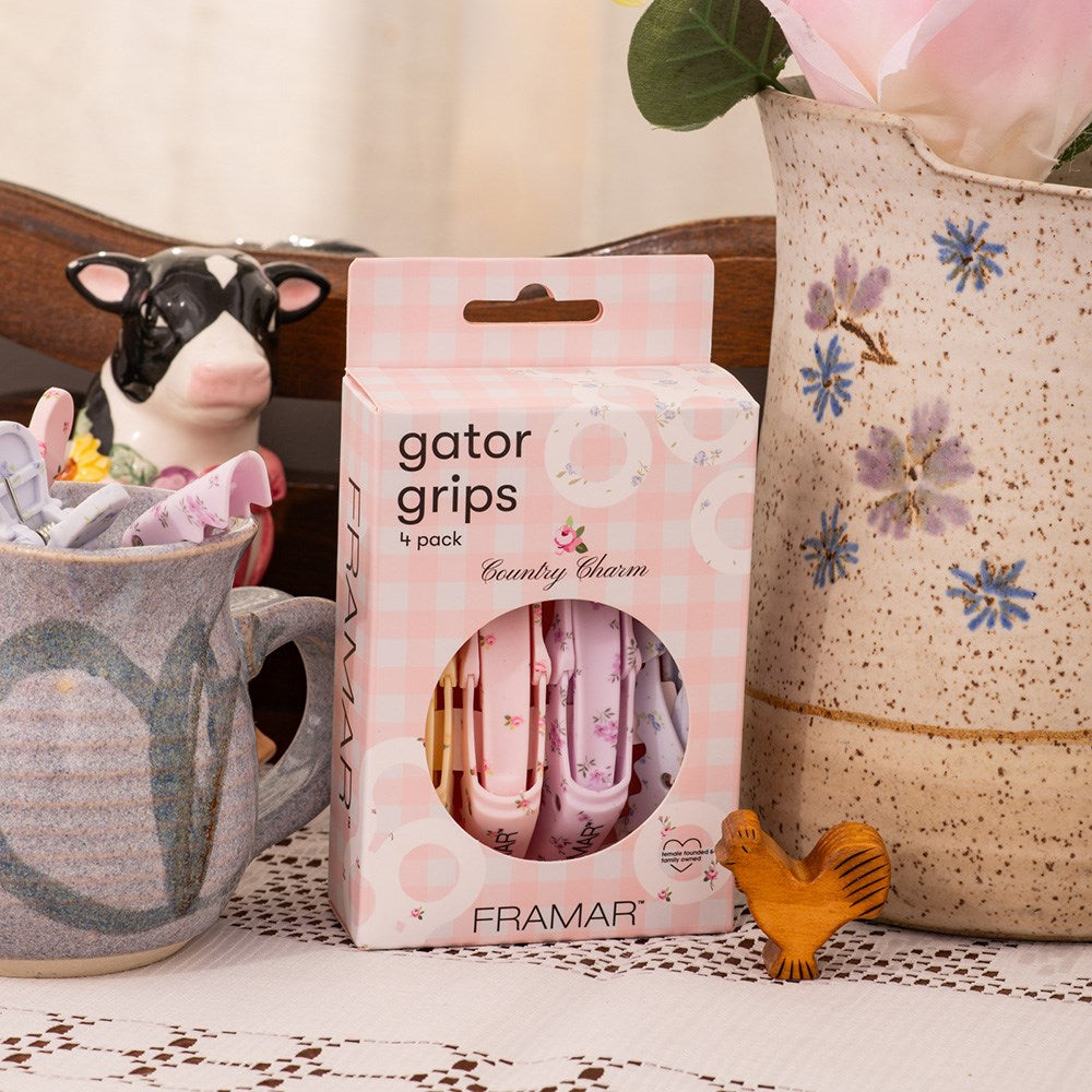 Framar Gator Grip Clips 4pk - Country Charm