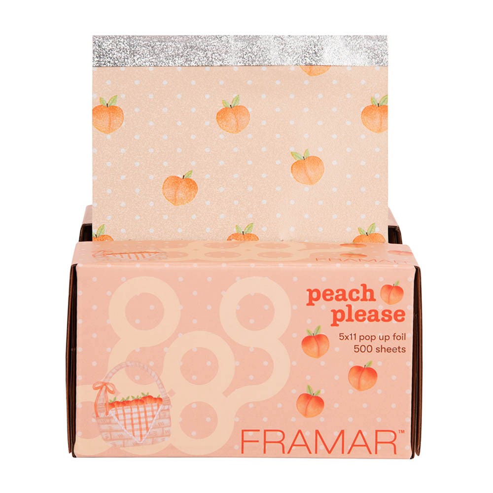 Framar Peach Please Pop Up Hair Foil 12.7 x 27.9cm 500 Sheets
