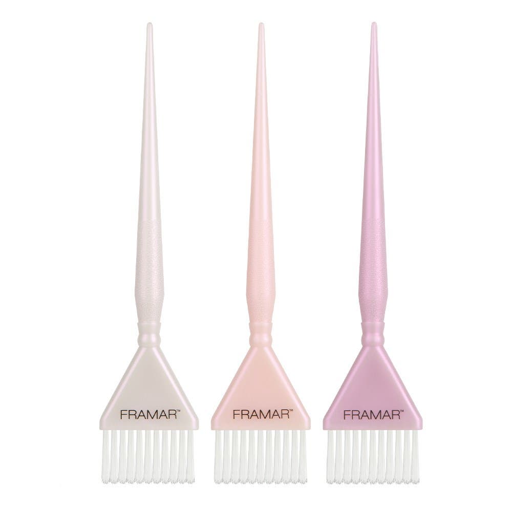 Framar Triple Threat Colour Tint Brush Set 3pk - Glazed Donut