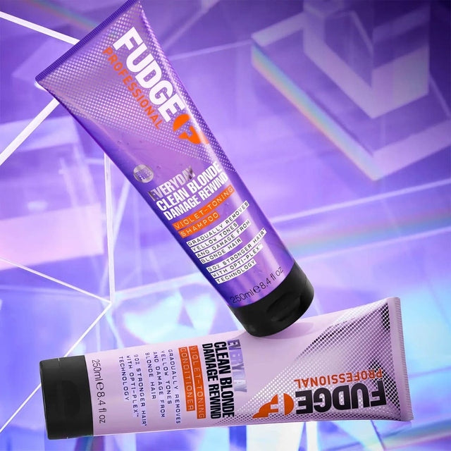 Fudge Everyday Damage Rewind Violet -Toning Shampoo & Conditioner Duo 250ml
