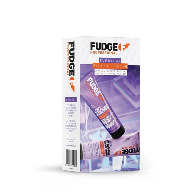 Fudge Everyday Damage Rewind Violet -Toning Shampoo & Conditioner Duo 250ml