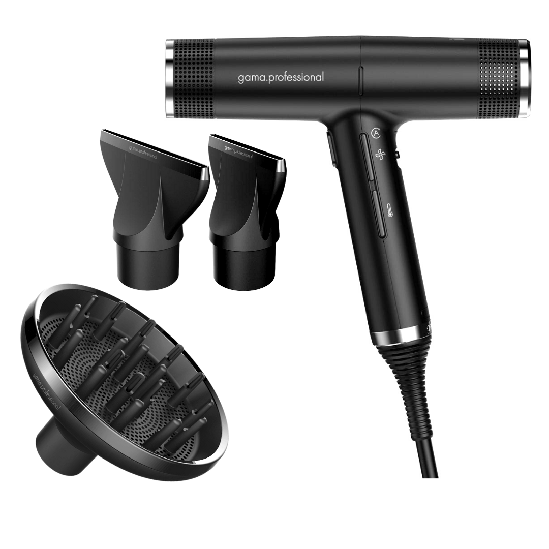 Gama Professional iQ Perfetto Intelligent Hair Dryer - Black