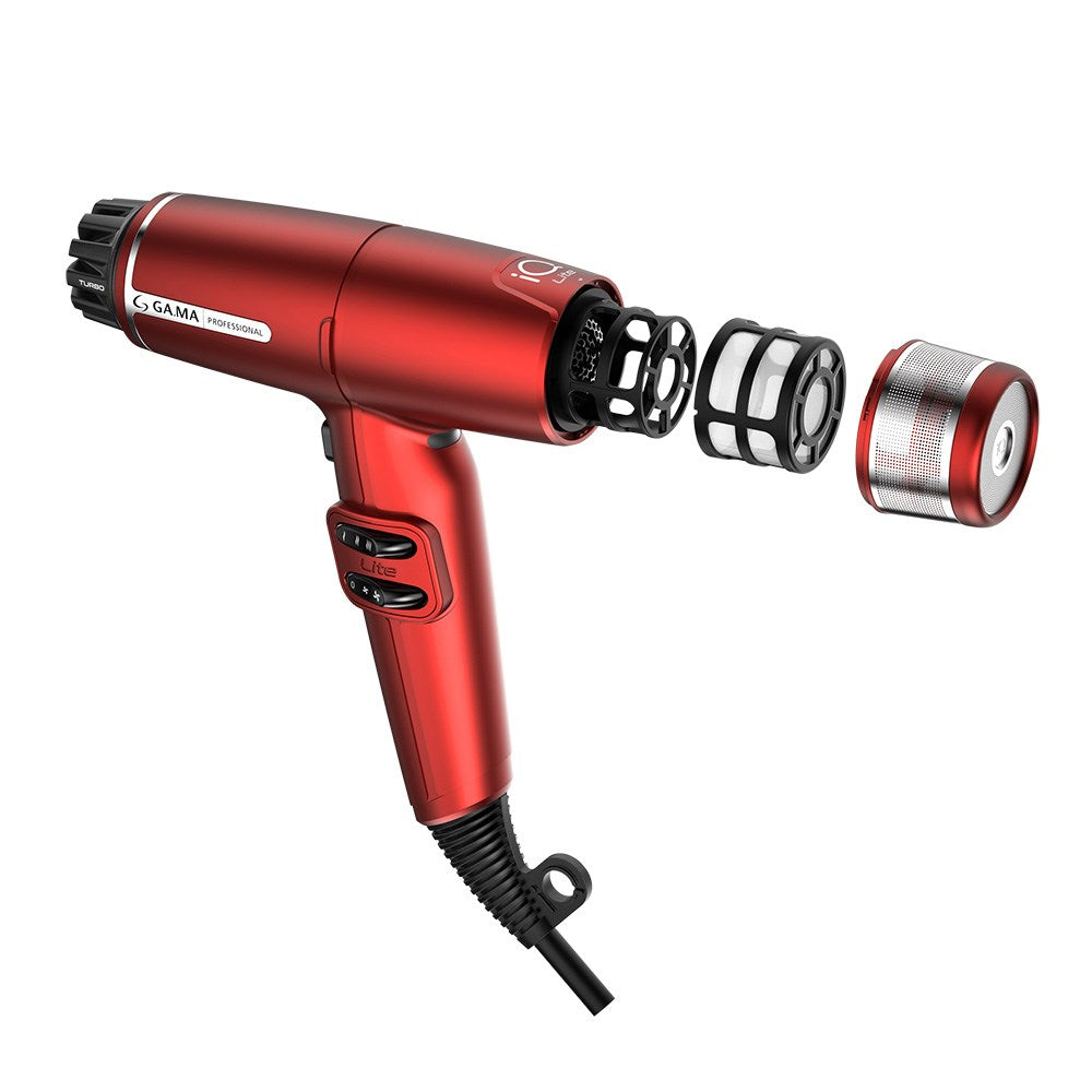 Gama Professional iQ Perfetto Lite Hair Dryer - Red
