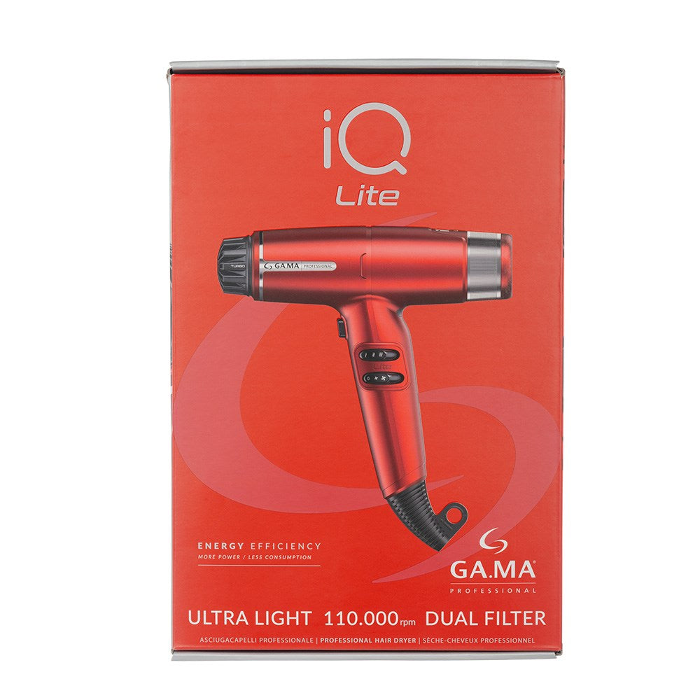 Gama Professional iQ Perfetto Lite Hair Dryer - Red