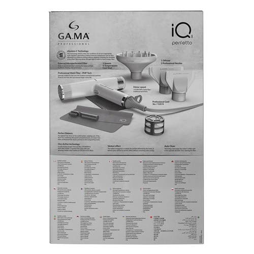 Gama Professional iQ1 Perfetto Intelligent Hair Dryer - IQ1 Silver