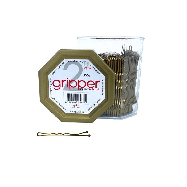 Gripper Premium Bobby Pins 2" 50mm 250g - Gold