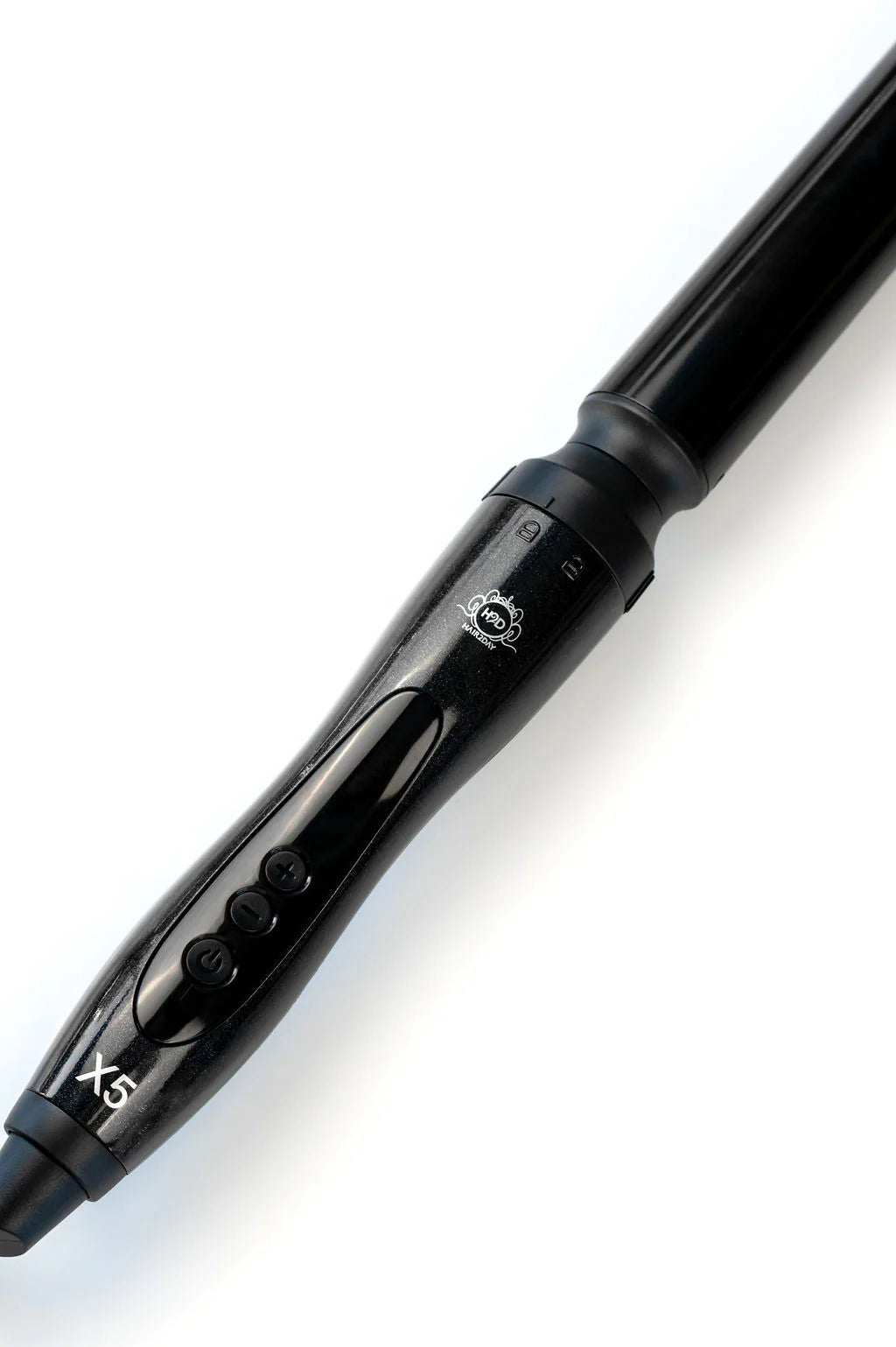 H2D Black X5 Professional Curling Wand with Mat & Clips