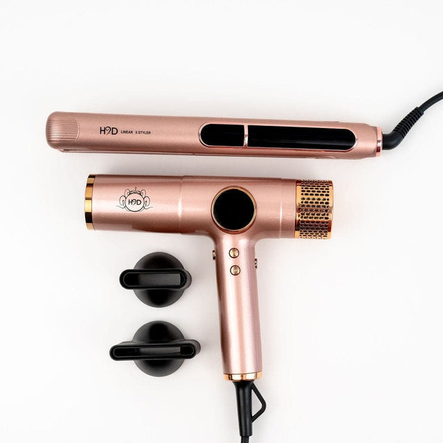 H2D Max Duo Pro Dynamic Rose Gold - Professional Hair Dryer & Straightener