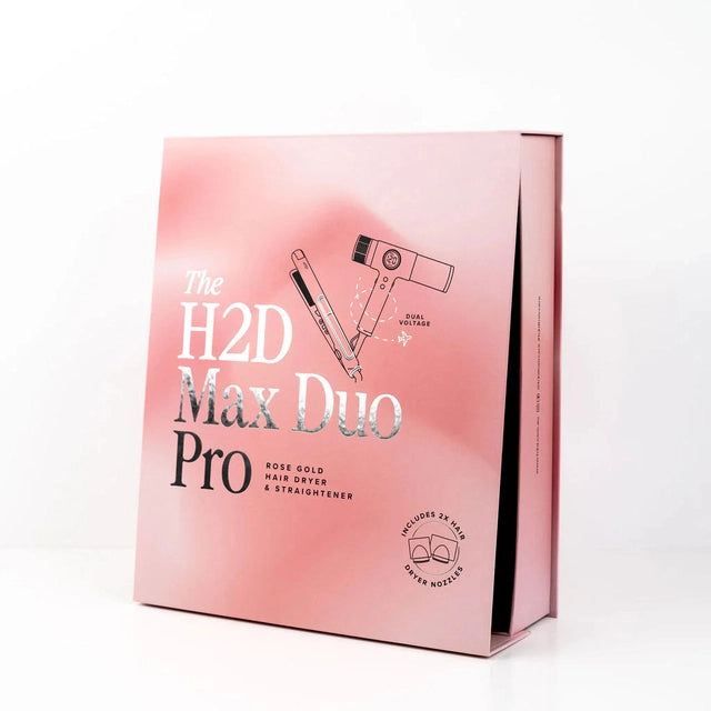 H2D Max Duo Pro Dynamic Rose Gold - Professional Hair Dryer & Straightener