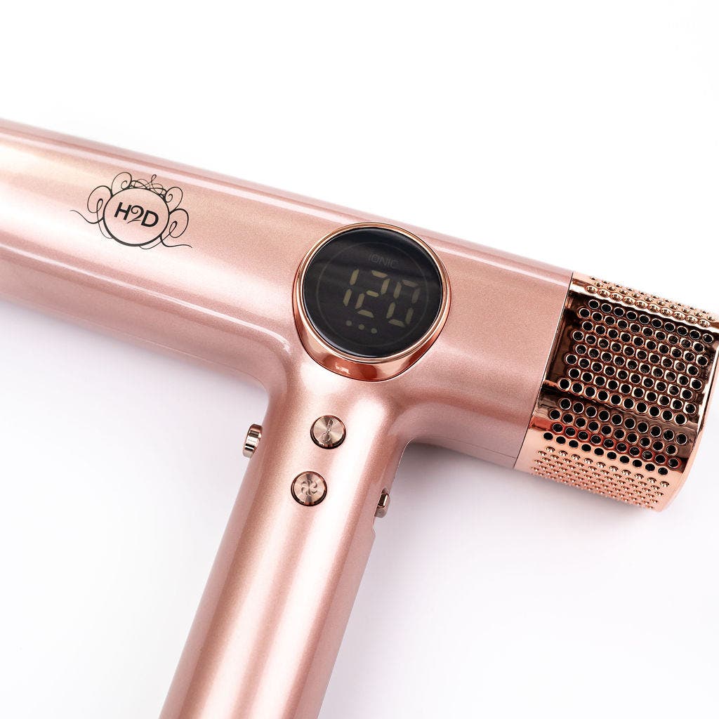 H2D Xtreme Four In One Hair Dryer + Styler - Rose Gold