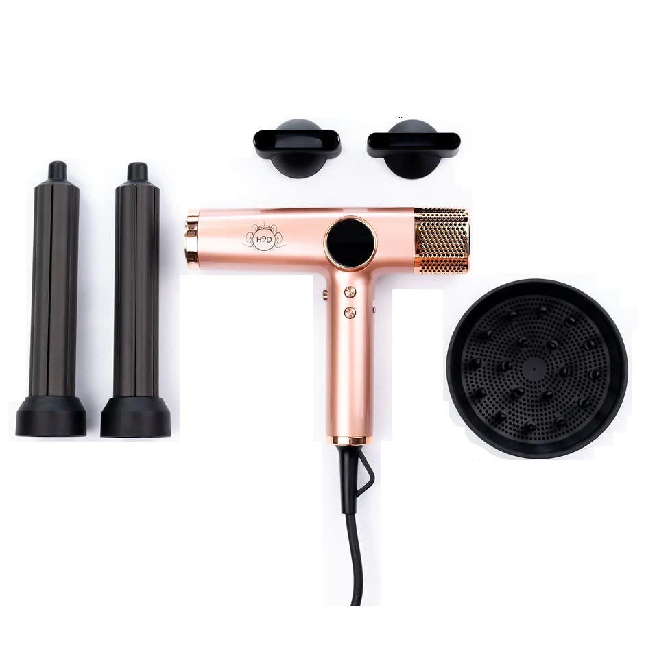 H2D Xtreme Four In One Hair Dryer + Styler - Rose Gold