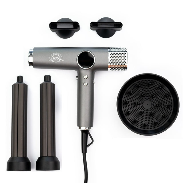 H2D Xtreme Four In One Hair Dryer + Styler - Space Grey