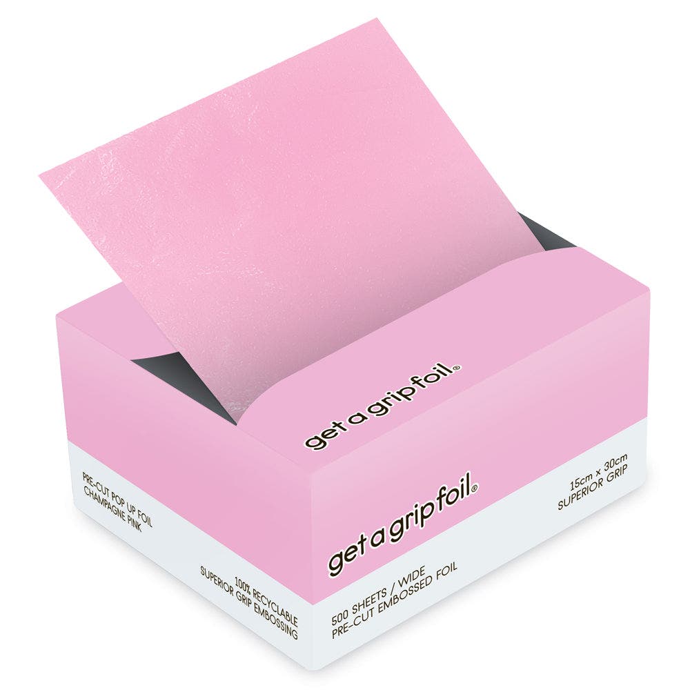 Get a Grip Foil - Pre-Cut Pop Up Foil 15x30cm 500 Embossed Sheets - Champagne Pink GG07