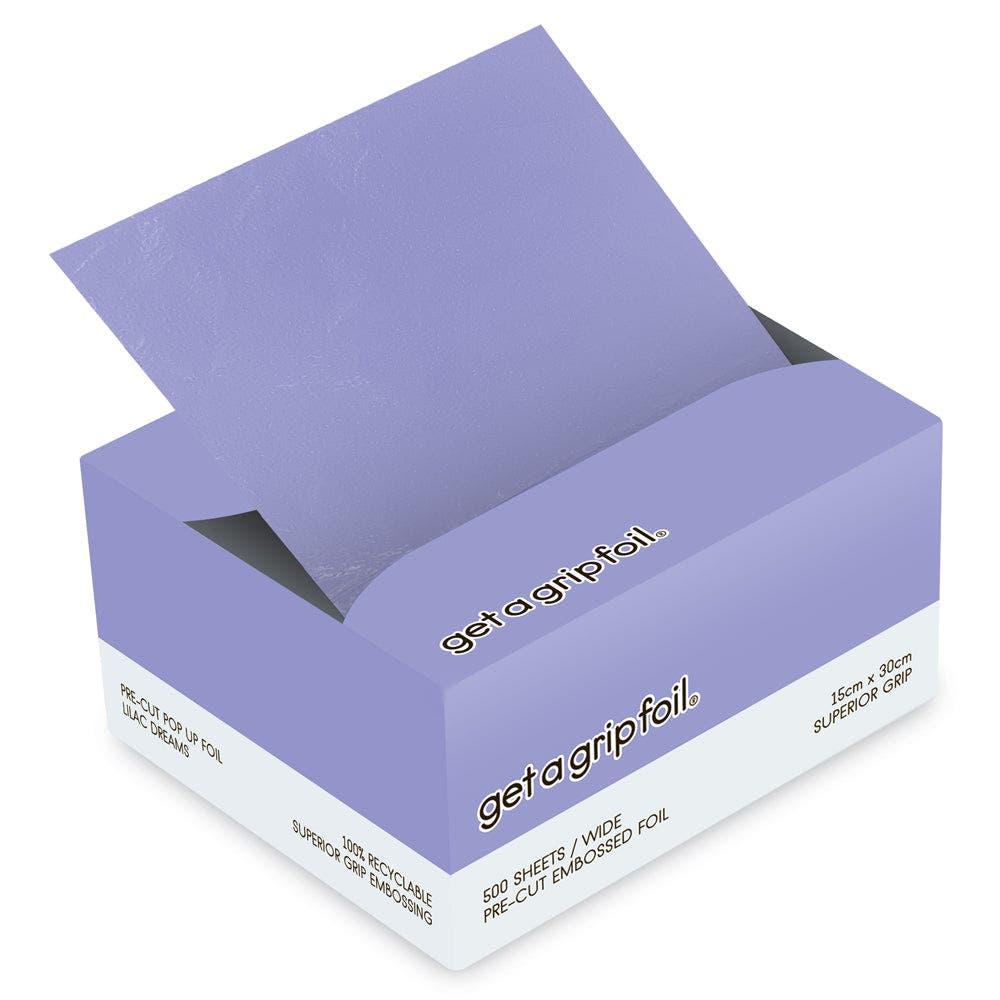 Get a Grip Foil - Pre-Cut Pop Up Foil 15x30cm 500 Embossed Sheets - Lilac Dreams GG08