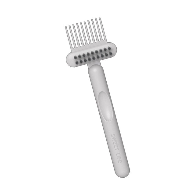 Hair Brush Cleaning Tool 2-In-1 Comb/ Cleaning Brush Remover For Removing Hair Dust - Grey