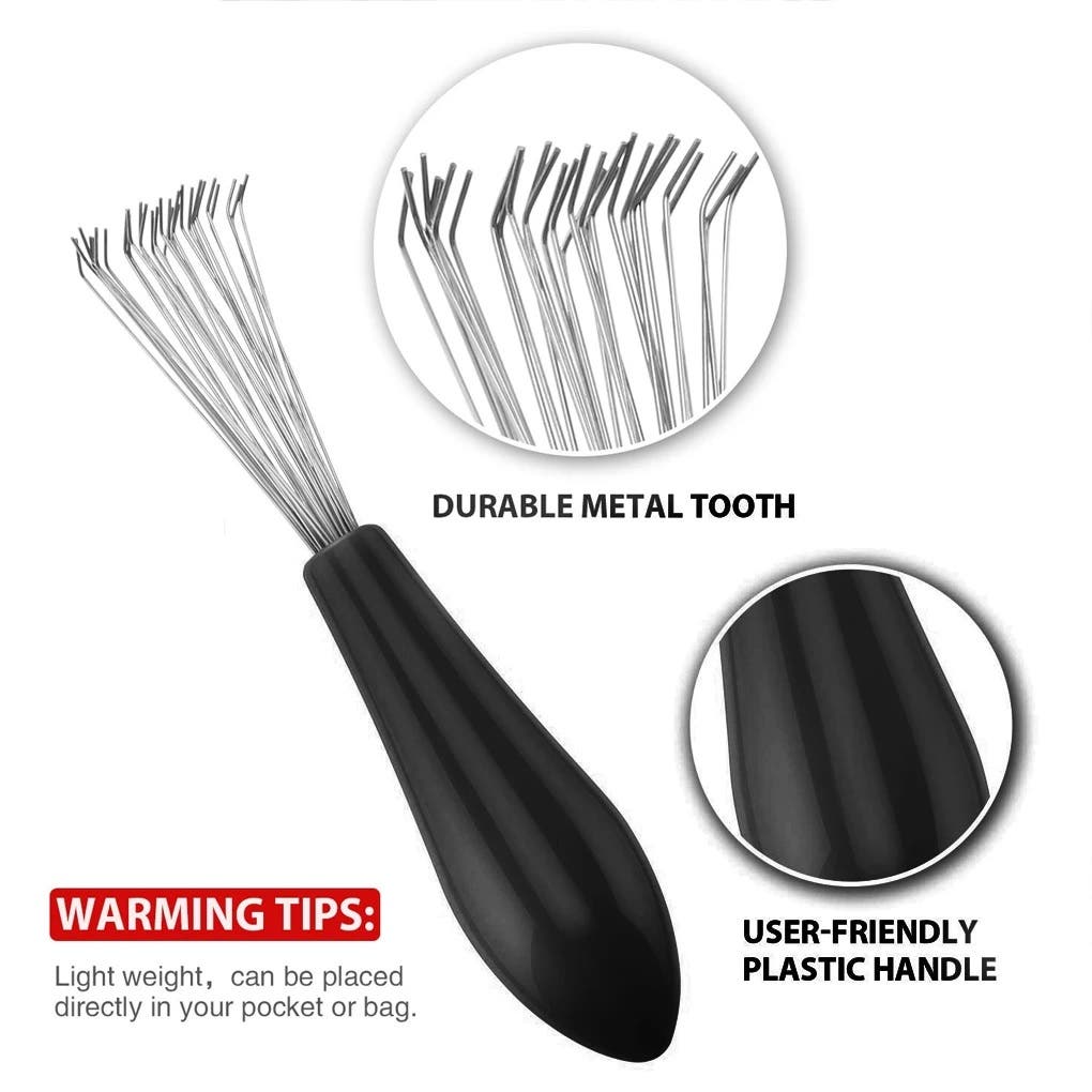 Hair Brush Cleaning Tool Comb Mini Plastic Handle